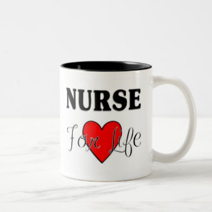 Nurse For Life Two-Tone Coffee Mug