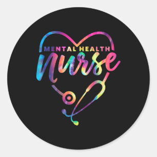 Nurse For Mental Health Psychiatry Profession Classic Round Sticker