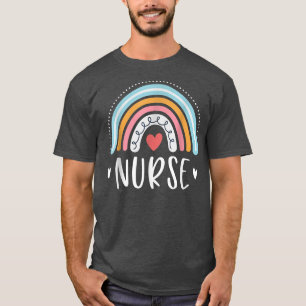 Nurse For Women Funny Nursing Rainbow Nurse Week 2 T-Shirt