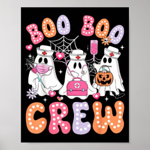 Nurse Funny Ghost Halloween Nurse Life Women Poster