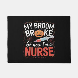 Nurse Funny Halloween Nursing Essential T-Shirt_1 Doormat