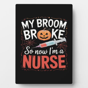 Nurse Funny Halloween Nursing Essential T-Shirt_1 Plaque