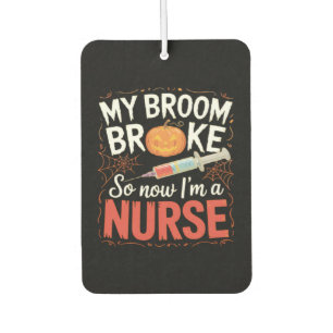 Nurse Funny Halloween Nursing Essential T-Shirt Car Air Freshener