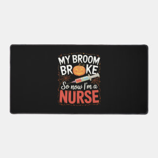 Nurse Funny Halloween Nursing Essential T-Shirt Desk Mat