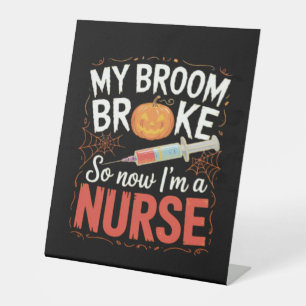 Nurse Funny Halloween Nursing Essential T-Shirt Pedestal Sign