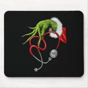 Nurse Funny Merry Christmas Stethoscope Nursing Xm Mouse Pad