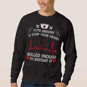 Nurse Funny Nursing Care Profession Health Recover Sweatshirt