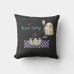 nurse ghost funny quote cute pumpkin coquette text cushion