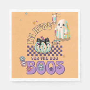 Nurse Ghost Funny Quote Pumpkin Coquette standard Napkin