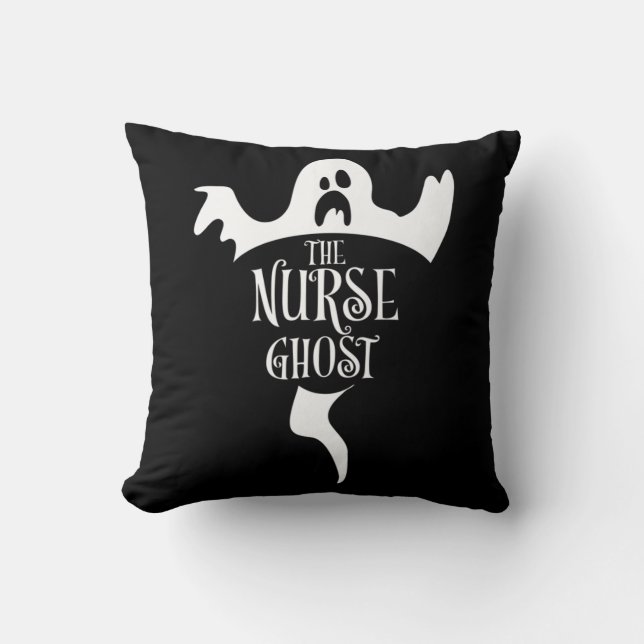 Nurse Ghost Matching Halloween Pyjamas Family Nurs Cushion (Front)
