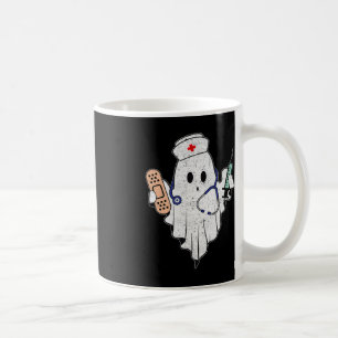 Nurse Ghost Scrub Top Halloween Costume For Nurses Coffee Mug