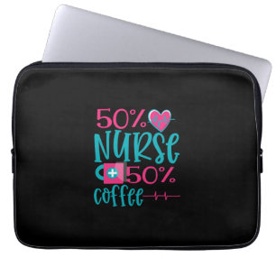 Nurse Gift 50 Nurse 50 Coffee Laptop Sleeve