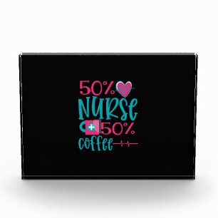 Nurse Gift 50 Nurse 50 Coffee Photo Block