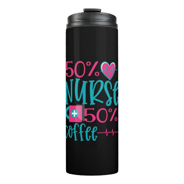 Nurse Gift | 50 Nurse 50 Coffee Thermal Tumbler (Front)