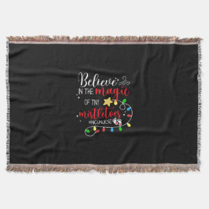 Nurse Gift Believe In The Magic Throw Blanket