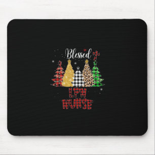 Nurse Gift Blessed LPN Nurse Mouse Pad