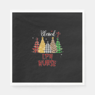 Nurse Gift Blessed LPN Nurse Napkin