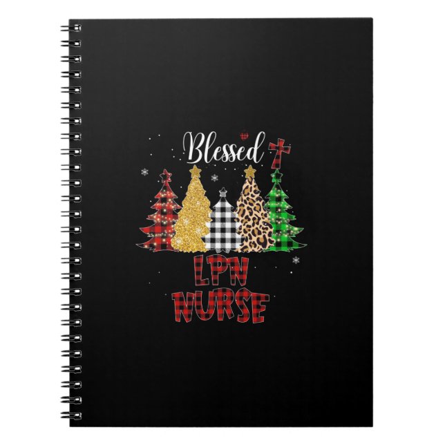 Nurse Gift Blessed LPN Nurse Notebook (Front)
