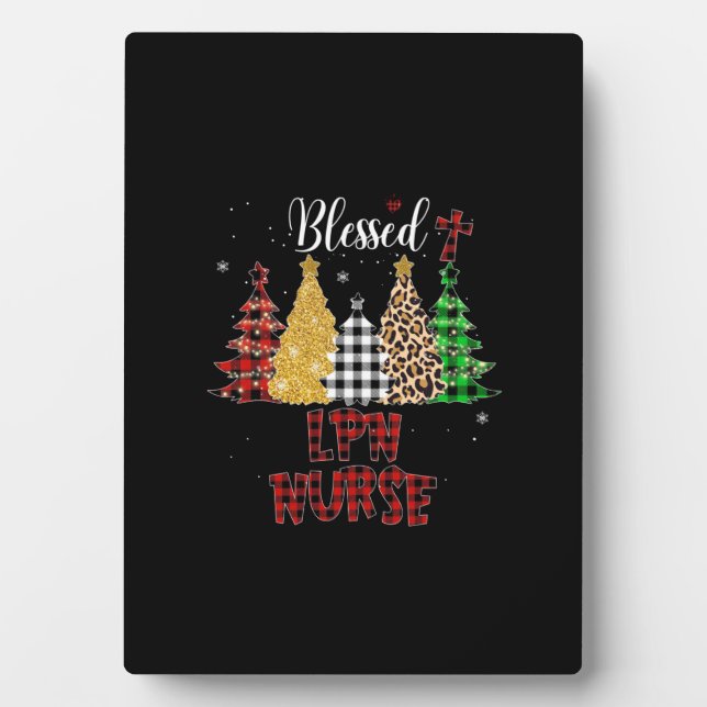 Nurse Gift Blessed LPN Nurse Plaque (Front)