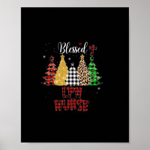 Nurse Gift Blessed LPN Nurse Poster