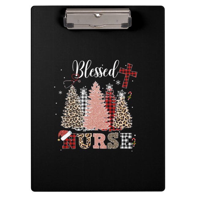 Nurse Gift Blessed Nurse Clipboard (Front)