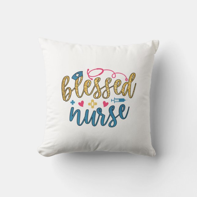 Nurse Gift | Blessed Nurse Cushion (Front)