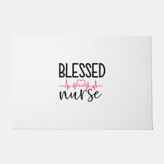 Nurse Gift Blessed Nurse Doormat