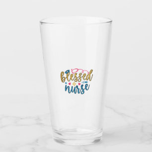Nurse Gift Blessed Nurse Glass