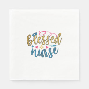 Nurse Gift Blessed Nurse Napkin