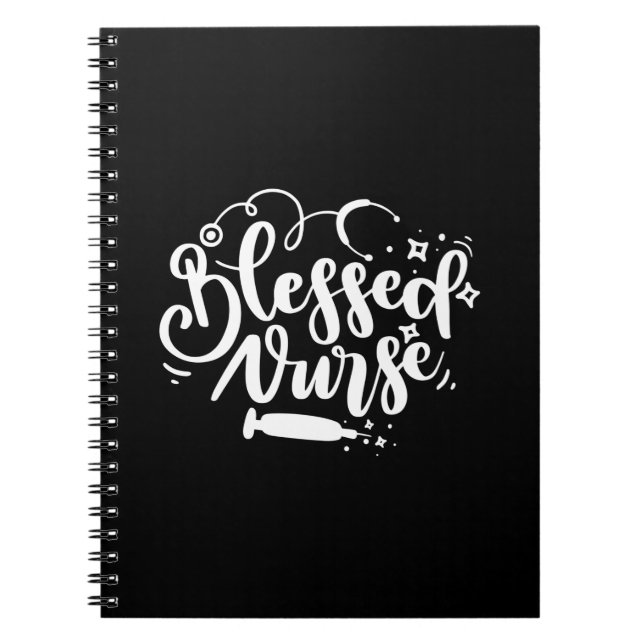 Nurse Gift Blessed Nurse Notebook (Front)