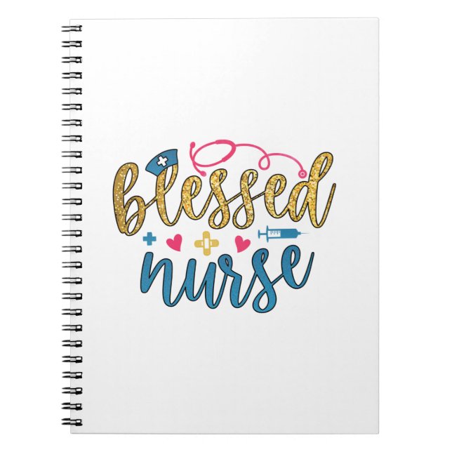 Nurse Gift | Blessed Nurse Notebook (Front)