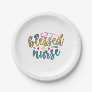 Nurse Gift   Blessed Nurse Paper Plate