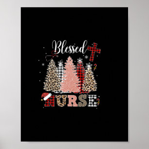 Nurse Gift Blessed Nurse Poster