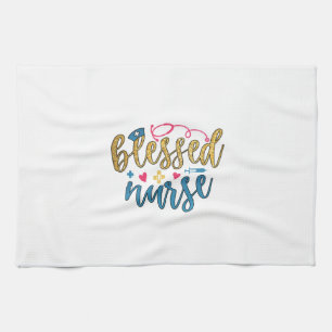 Nurse Gift Blessed Nurse Tea Towel