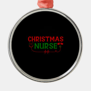 Nurse Gift   Christmas Nurse Metal Ornament