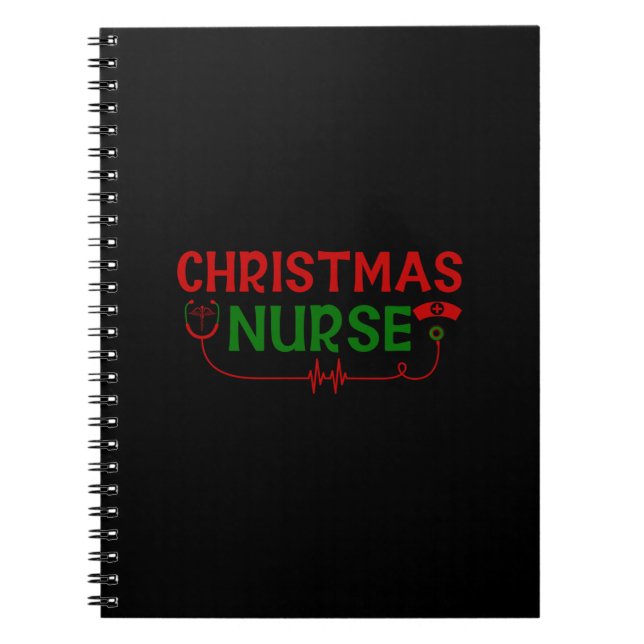 Nurse Gift Christmas Nurse Notebook (Front)