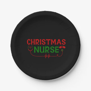 Nurse Gift Christmas Nurse Paper Plate