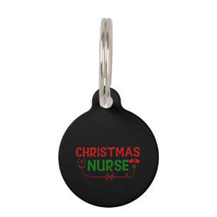 Nurse Gift Christmas Nurse Pet Tag