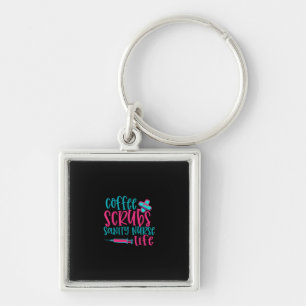 Nurse Gift Coffee Scrubs Sanity Nurse Life Key Ring