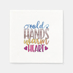 Nurse Gift Cold Hands Varm Heart Napkin