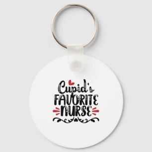 Nurse Gift Cupid's Favourite Nurse Key Ring