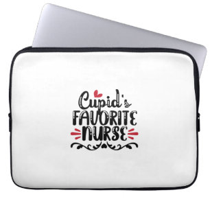Nurse Gift Cupid's Favourite Nurse Laptop Sleeve