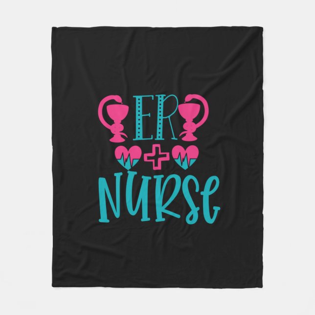 Nurse Gift Er Nurse Fleece Blanket (Front)