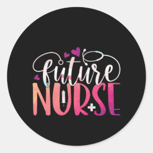 Nurse Gift Future Nurse Classic Round Sticker