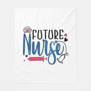Nurse Gift Future Nurse Fleece Blanket