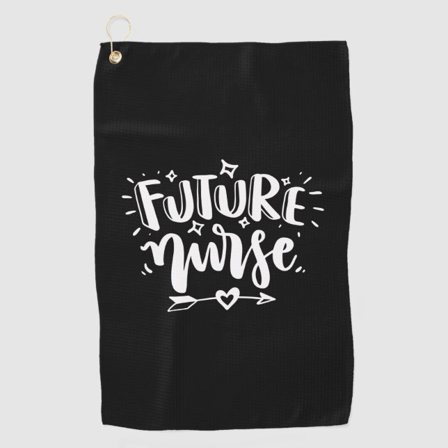 Nurse Gift | Future Nurse Golf Towel (Front)