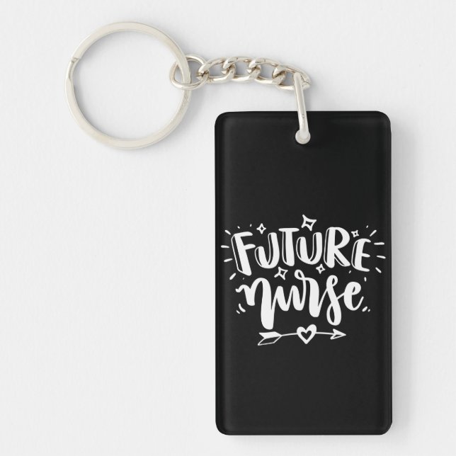 Nurse Gift Future Nurse Key Ring (Front)
