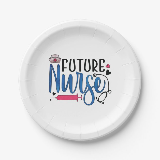 Nurse Gift | Future Nurse Paper Plate (Front)