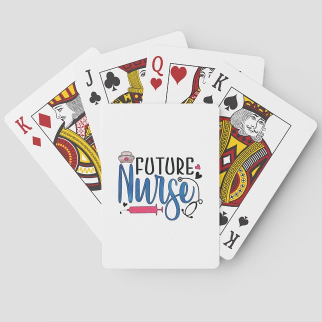 Nurse Gift | Future Nurse Playing Cards (Back)