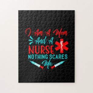 Nurse Gift I Am A Mum And A Nurse Jigsaw Puzzle